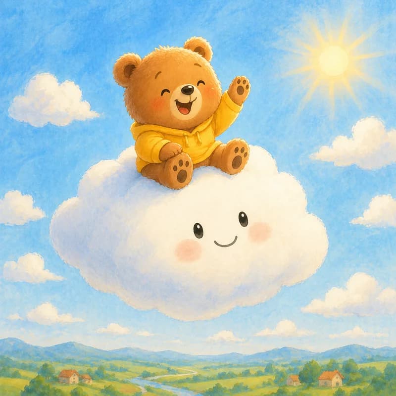 Page of a children's illustrated book made with Folio Studio